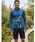 Herren Sport Sweatshirt Premium Plus ALTISPORT VOJ/ALM073MI04 MARINE-FLUO GELB