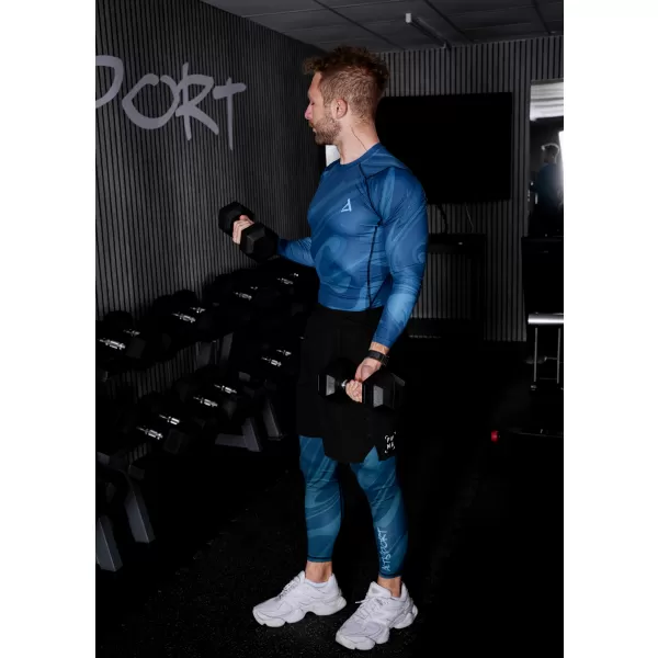  Herrensport -Leggings langer Prämie ALTISPORT VOJ/ALM072LEG01 KEROSIN 