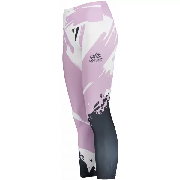  Lange Leggings für Frauen Premium ALTISPORT VOJ/ALW081LEG01 ROSA SCHWARZ 
