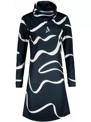 Damen erweitertes Premium -Sweatshirt ALTISPORT VOJ/ALW088MI06 SCHWARZ