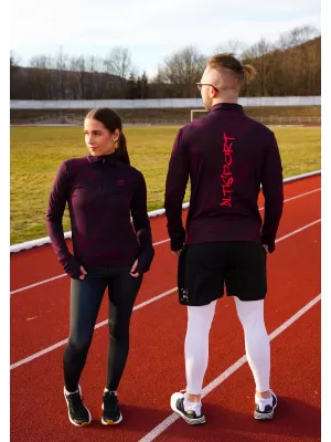 Frauen Sport Sweatshirt Premium Plus ALTISPORT VOJ/ALW072MI04 WEINRÖTET