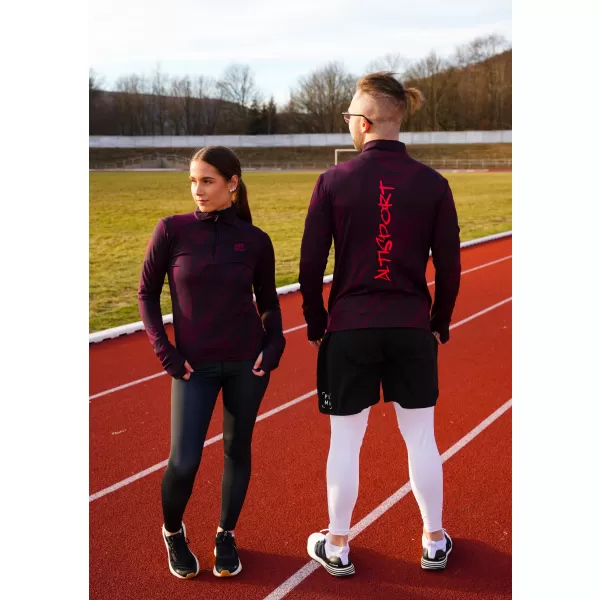  Frauen Sport Sweatshirt Premium Plus ALTISPORT VOJ/ALW072MI04 WEINRÖTET 