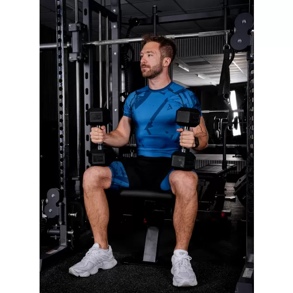  Männersport -Leggings über den Knien der Prämie ALTISPORT VOJ/ALM079LEG02 BLAU 
