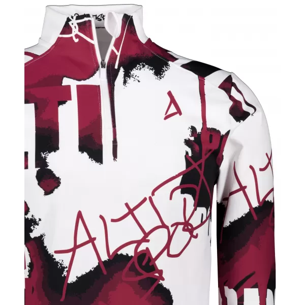  Herren Sport Sweatshirt Premium Plus ALTISPORT VOJ/ALM076MI04 WEIß/ROT 