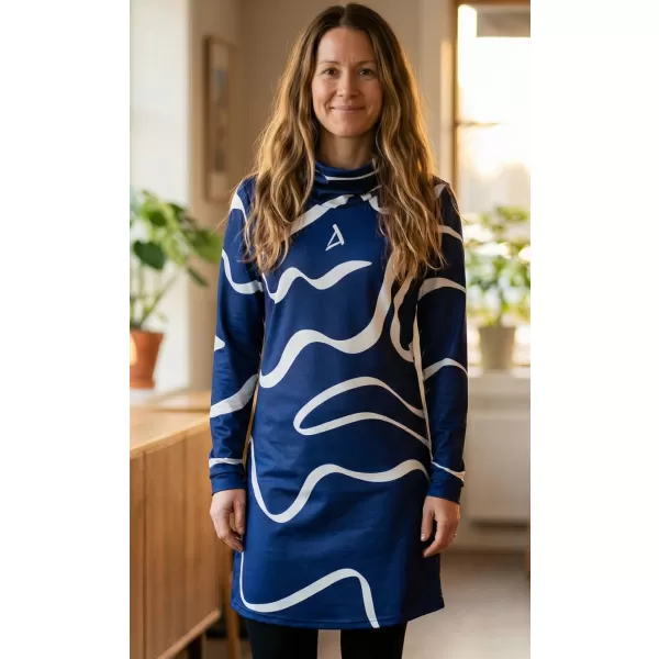  Damen erweitertes Premium -Sweatshirt ALTISPORT VOJ/ALW088MI06 DUNKELBLAU 