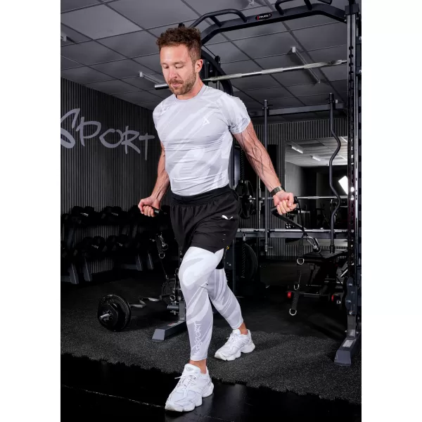  Herrensport -Leggings langer Prämie ALTISPORT VOJ/ALM072LEG01 GRAU 