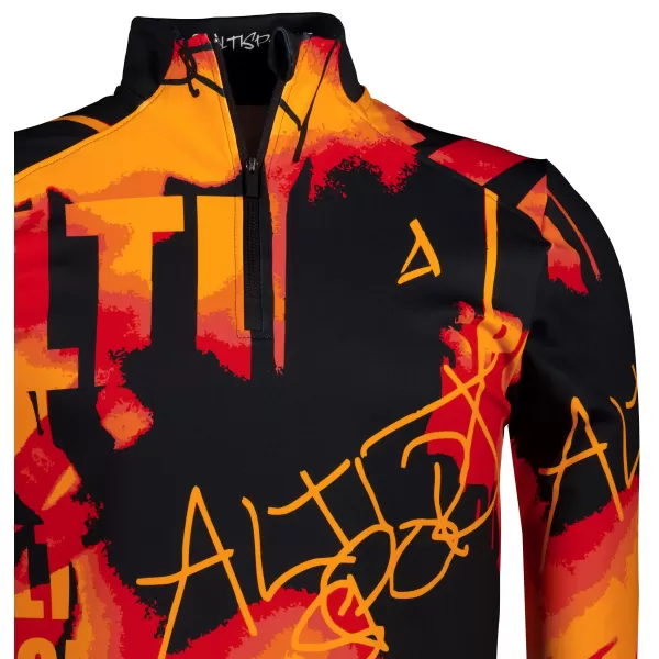  Herren Sport Sweatshirt Premium Plus ALTISPORT VOJ/ALM076MI04 ORANGE/SCHWARZ 