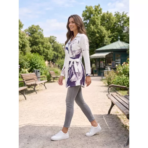  Frauen -Sweatshirt -Premium -Tasche für Frauen ALTISPORT VOJ/ALW074MI05 WEIß -VIOLETT 