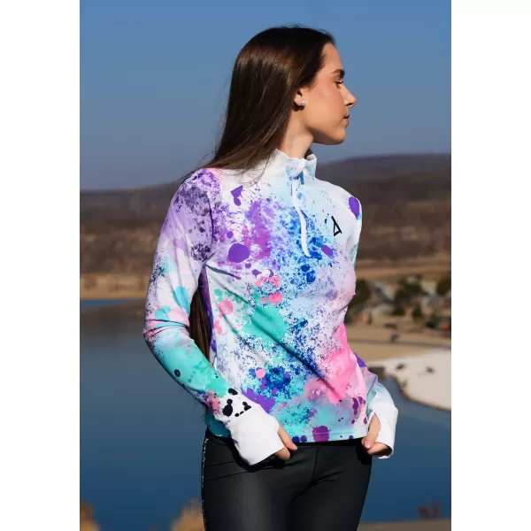  Frauen Sport Sweatshirt Premium Plus ALTISPORT VOJ/ALW055MI04 LILA/GRÜN 