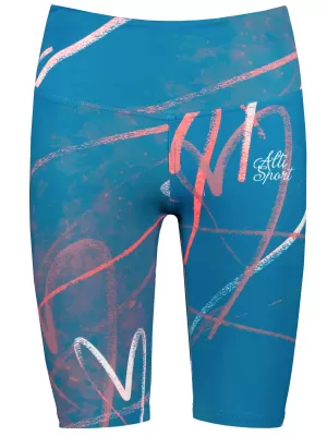 Frauen -Leggings über den Knien Premium ALTISPORT VOJ/ALW082LEG02 KEROSIN