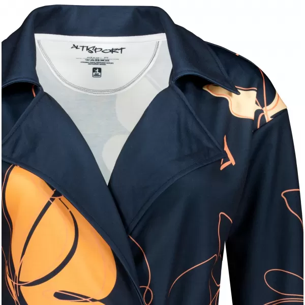  Frauen -Sweatshirt -Premium -Tasche für Frauen ALTISPORT VOJ/ALW086MI05 SCHWARZ-ORANGE 