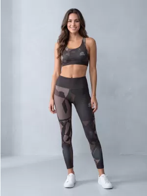 Lange Leggings für Frauen Premium ALTISPORT VOJ/ALW080LEG01 DUNKELBRAUN