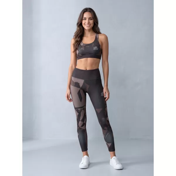  Lange Leggings für Frauen Premium ALTISPORT VOJ/ALW080LEG01 DUNKELBRAUN 