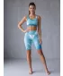 Frauen -Leggings über den Knien Premium ALTISPORT VOJ/ALW081LEG02 BLAU