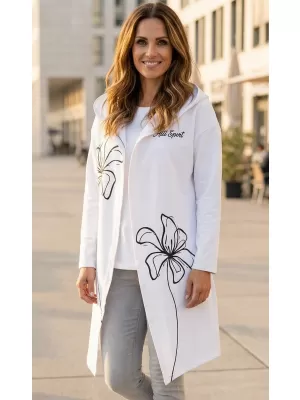 Premium-Cardigan für Damen ALTISPORT VOJ/ALW075MI07 WEIß