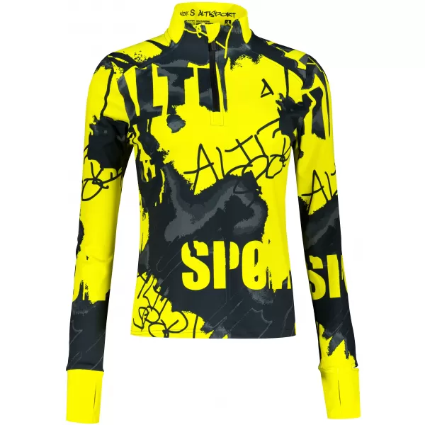  Frauen Sport Sweatshirt Premium Plus ALTISPORT VOJ/ALW076MI04 FLUO-GELB 