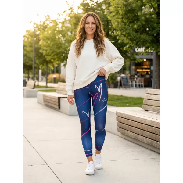  Lange Leggings für Frauen Premium ALTISPORT VOJ/ALW082LEG01 DUNKELBLAU 