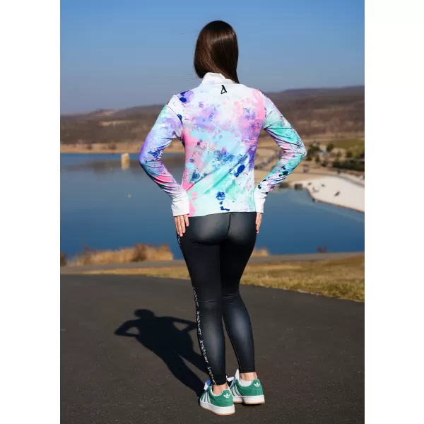  Frauen Sport Sweatshirt Premium Plus ALTISPORT VOJ/ALW055MI04 LILA/GRÜN 