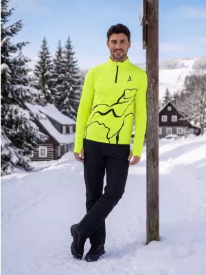 Herren Sport Sweatshirt Premium Plus ALTISPORT VOJ/ALM073MI04 FLUO-GELB