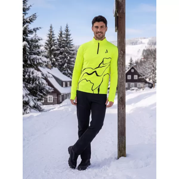  Herren Sport Sweatshirt Premium Plus ALTISPORT VOJ/ALM073MI04 FLUO-GELB 