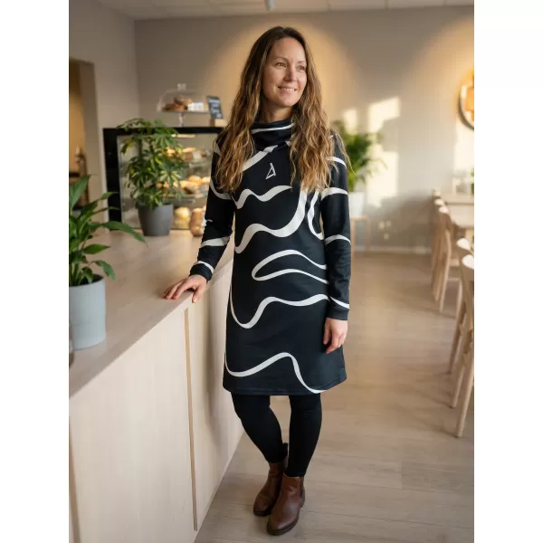  Damen erweitertes Premium -Sweatshirt ALTISPORT VOJ/ALW088MI06 SCHWARZ 