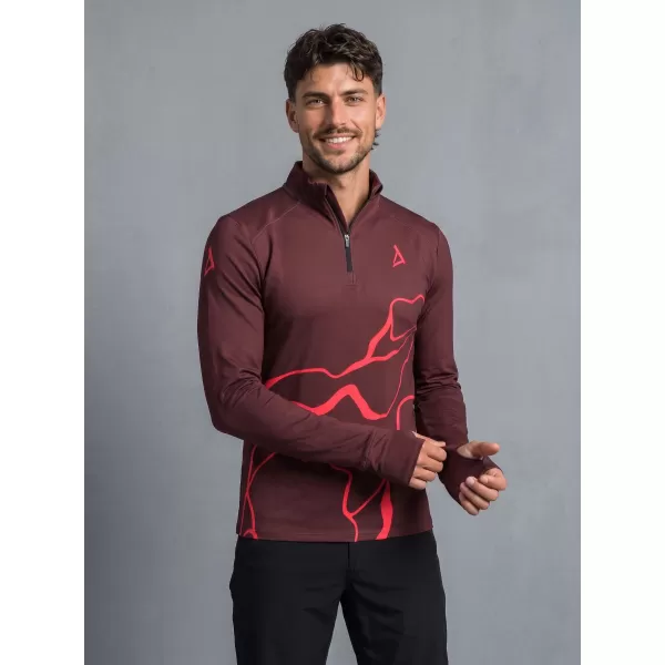  Herren Sport Sweatshirt Premium Plus ALTISPORT VOJ/ALM073MI04 WEINRÖTET 