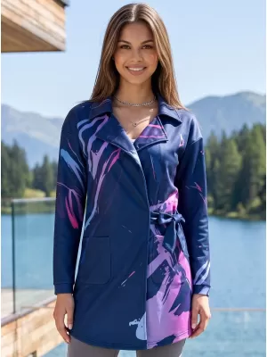 Frauen -Sweatshirt -Premium -Tasche für Frauen ALTISPORT VOJ/ALW074MI05 BLAU-VIOLETT