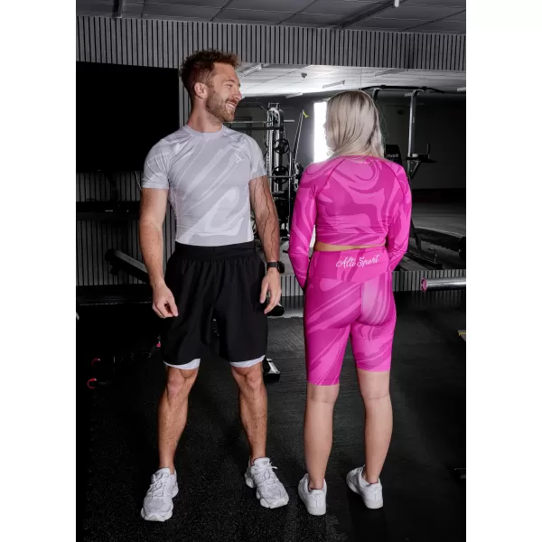  Männersport -Leggings über den Knien der Prämie ALTISPORT VOJ/ALM072LEG02 GRAU 
