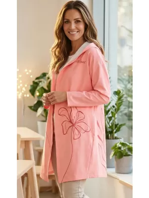 Premium-Cardigan für Damen ALTISPORT VOJ/ALW075MI07 PFIRSICH