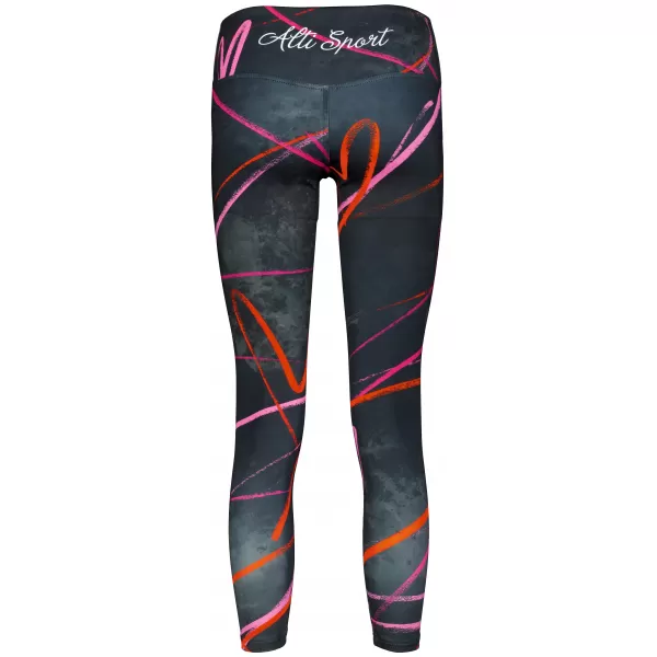  Lange Leggings für Frauen Premium ALTISPORT VOJ/ALW082LEG01 SCHWARZ 