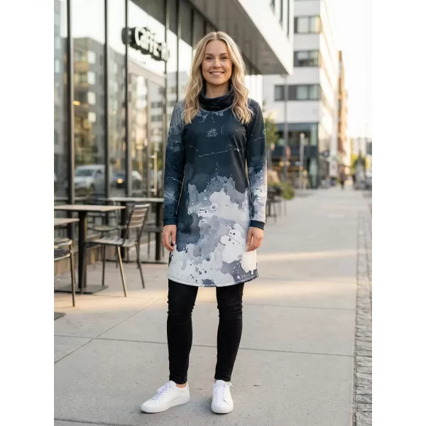  Damen erweitertes Premium -Sweatshirt ALTISPORT VOJ/ALW089MI06 SCHWARZ 