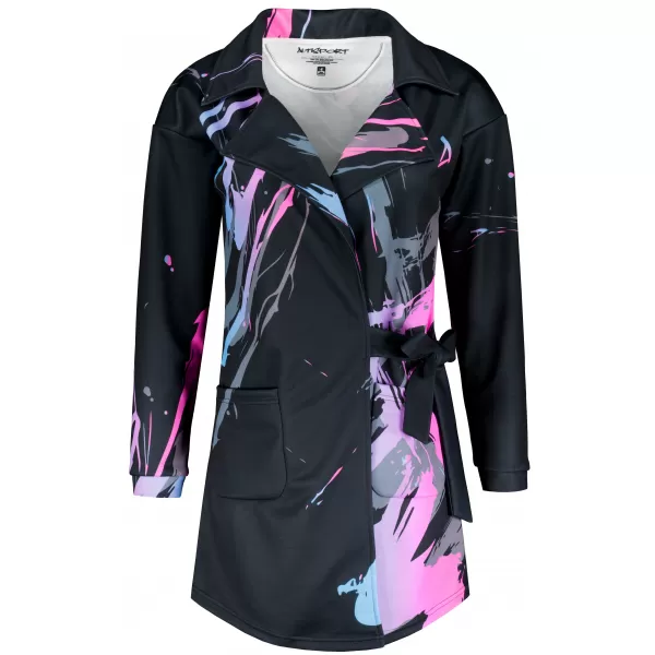  Frauen -Sweatshirt -Premium -Tasche für Frauen ALTISPORT VOJ/ALW074MI05 SCHWARZ -PINK 