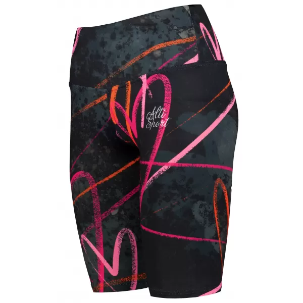  Frauen -Leggings über den Knien Premium ALTISPORT VOJ/ALW082LEG02 SCHWARZ 