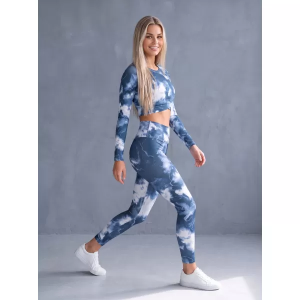  Lange Leggings für Frauen Premium ALTISPORT VOJ/ALW066LEG01 DUNKELBLAU 