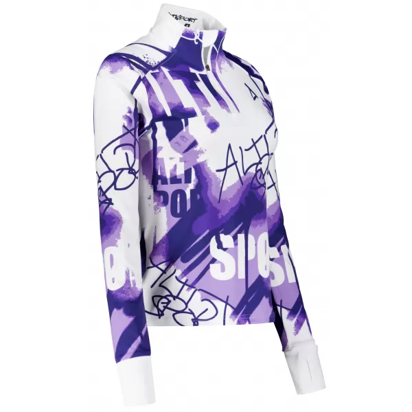  Frauen Sport Sweatshirt Premium Plus ALTISPORT VOJ/ALW076MI04 VIOLETT/WEIß 