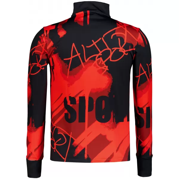  Herren Sport Sweatshirt Premium Plus ALTISPORT VOJ/ALM076MI04 SCHWARZ/ROT 
