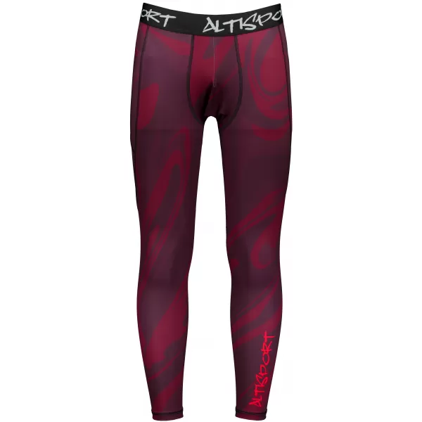  Herrensport -Leggings langer Prämie ALTISPORT VOJ/ALM072LEG01 WEINRÖTET 