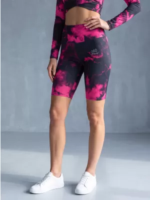 Frauen -Leggings über den Knien Premium ALTISPORT VOJ/ALW066LEG02 SCHWARZ -PINK