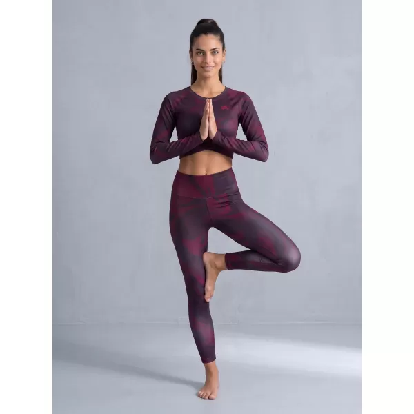  Lange Leggings für Frauen Premium ALTISPORT VOJ/ALW072LEG01 WEINRÖTET 
