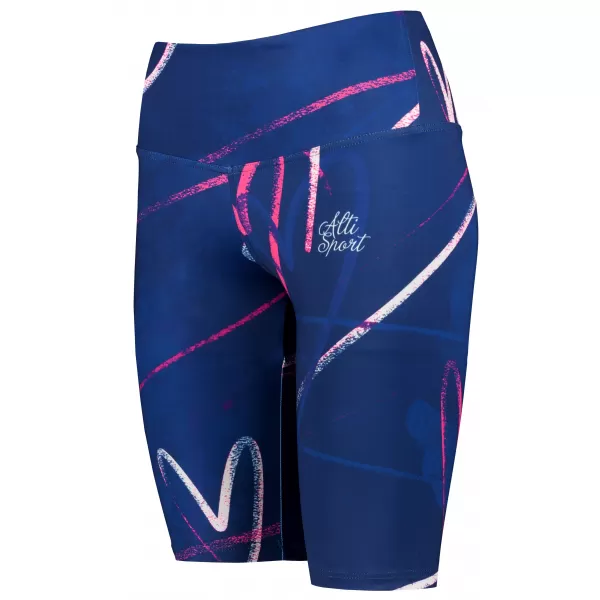  Frauen -Leggings über den Knien Premium ALTISPORT VOJ/ALW082LEG02 DUNKELBLAU 