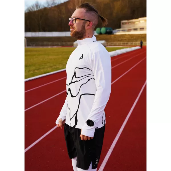  Herren Sport Sweatshirt Premium Plus ALTISPORT VOJ/ALM073MI04 WEIß 