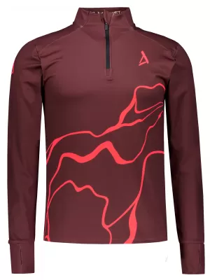 Herren Sport Sweatshirt Premium Plus ALTISPORT VOJ/ALM073MI04 WEINRÖTET
