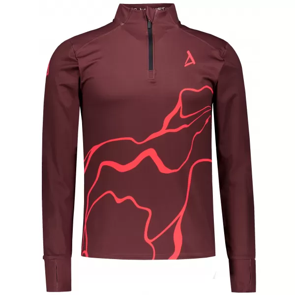  Herren Sport Sweatshirt Premium Plus ALTISPORT VOJ/ALM073MI04 WEINRÖTET 