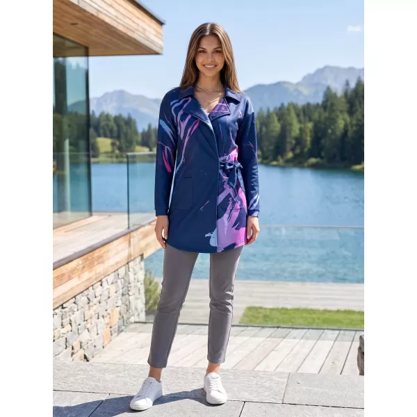  Frauen -Sweatshirt -Premium -Tasche für Frauen ALTISPORT VOJ/ALW074MI05 BLAU-VIOLETT 