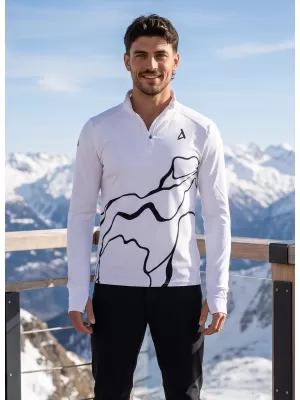 Herren Sport Sweatshirt Premium Plus ALTISPORT VOJ/ALM073MI04 WEIß