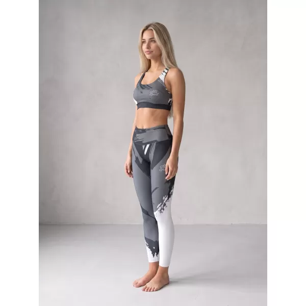  Lange Leggings für Frauen Premium ALTISPORT VOJ/ALW081LEG01 SCHWARZGRAU 