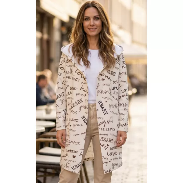  Damen -Strickjacke Premium ALTISPORT VOJ/ALW067MI07 CREME 
