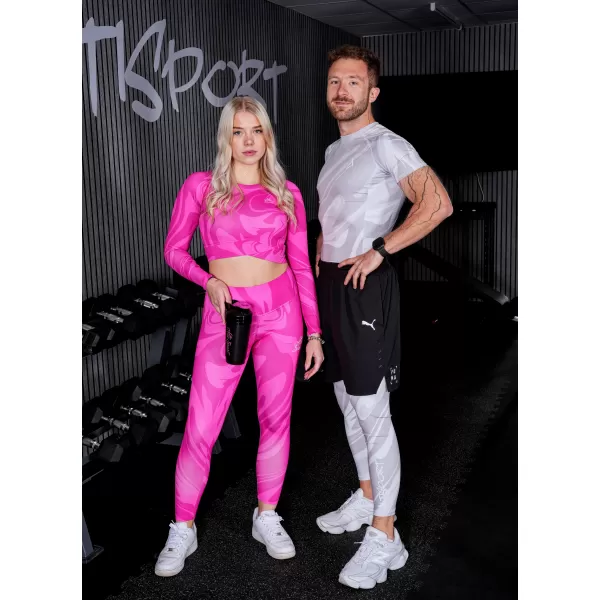  Herrensport -Leggings langer Prämie ALTISPORT VOJ/ALM072LEG01 GRAU 