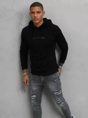 Herren -Sweatshirt DSTREET BX5478 SCHWARZ