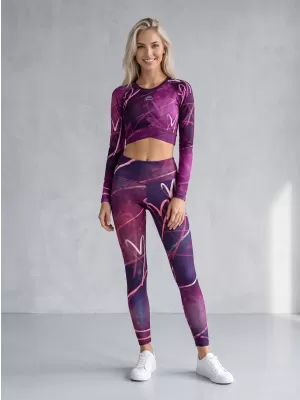 Lange Leggings für Frauen Premium ALTISPORT VOJ/ALW082LEG01 LILA